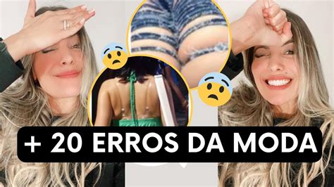 PRINCIPAIS ERROS de MODA 24 dicas de MODA para não errar mais YouTube