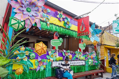 Restaurant And Food Themed House Floats For New Orleans Mardi Gras 2021