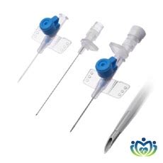 Катетер внутривенный с перфорированными крыльями, инъекционным портом и ...
