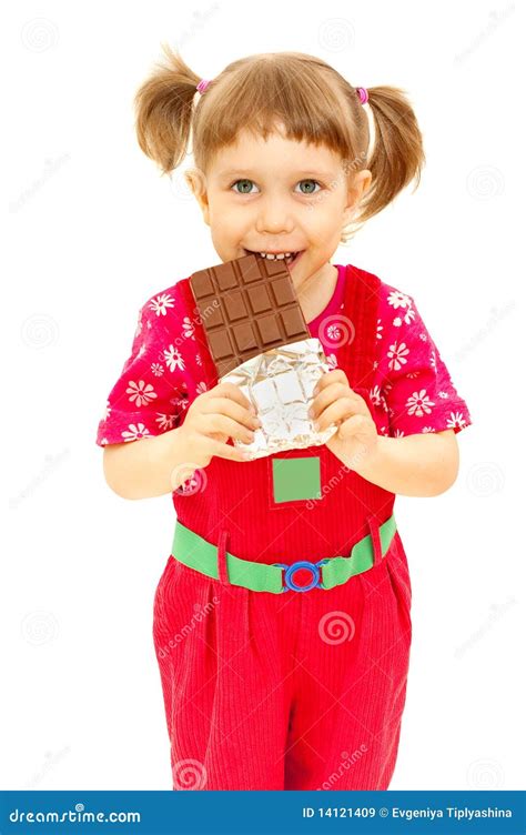 The Babe Eats Chocolate Stock Image Image Of Eats Separately 14121409