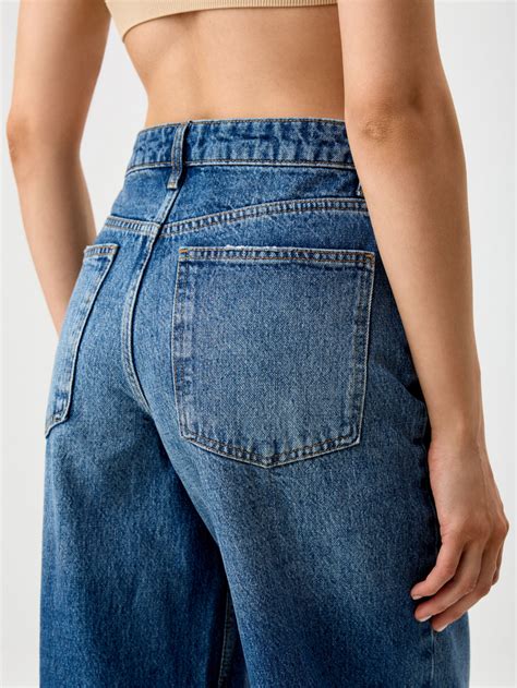 Джинсы loose straight цвет: индиго, артикул: 3809011469 – купить в ...