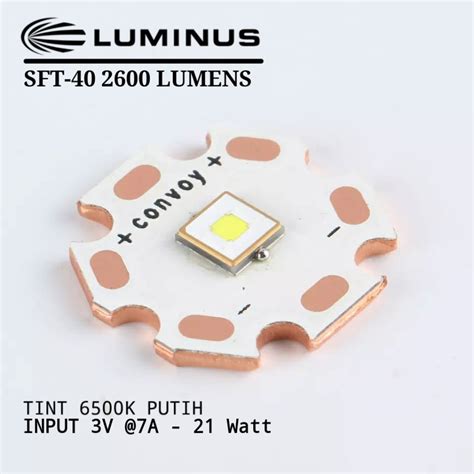 Luminus SFT-40 SFT40 LED EMITTER COPPER DTP ทองแดง 20 มม. สีขาว ...