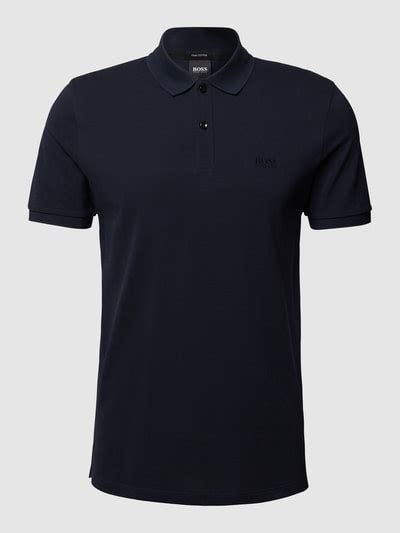 Boss Poloshirt Mit Label Stitching Modell Pallas Marine Online Kaufen