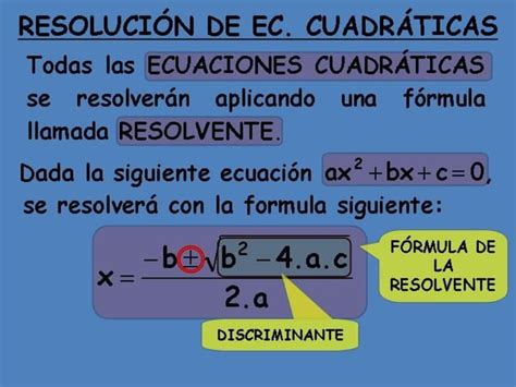 Ecuaciones Cuadr Ticas Matem Tica I Instituto Isiv Ppt