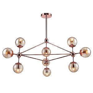 Pendente Ibira Nude Preto Branco L 100cm 150W HL011M O Melhor Ecommerce de Iluminação