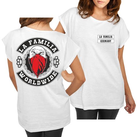 Frauen Damen T Shirt La Familia WORLDWIDE Loca Patch Support Criminal Hardcore EBay
