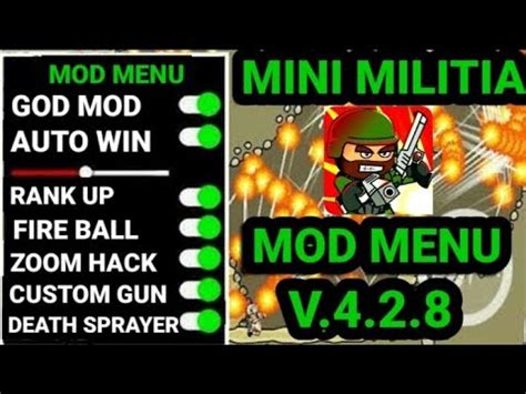 Mini Militia Immortal Mod Menu V 4 2 8 By Team MM VIP Modders Star