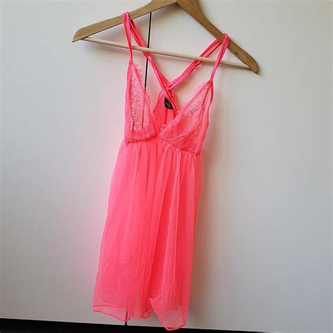 Hot Hot Pink Baby Doll Nighty From Victoria S Depop