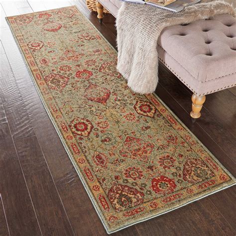 Nourison Somerset Oriental Light Green Area Rug