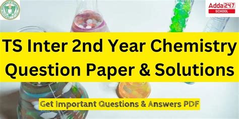 Ts Inter 2nd Year Chemistry Question Paper 2024 Questions And Answers