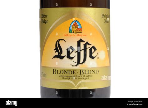 Leffe Belgian Beer Blonde Blond Bottle Stock Photo Alamy