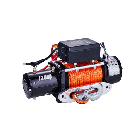 12000 lbs 12V DC Pulling Electric Winch for ATV UTV Synthetic Rope ...