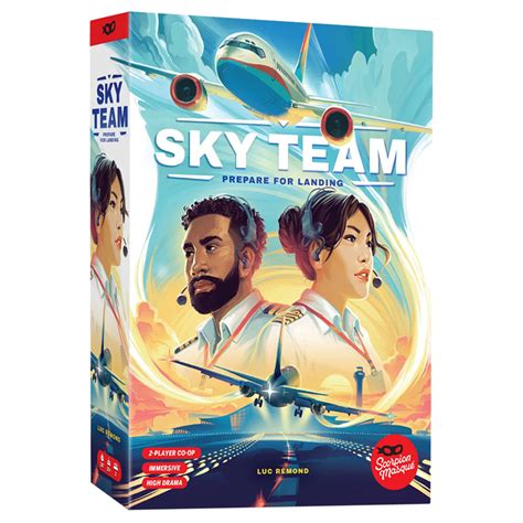 Sky Team Board Game - Sky Team Two-Player Cooperative Game | Board Game Bandit