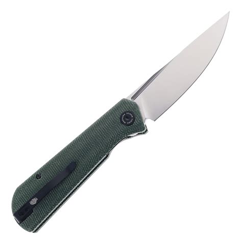 Petrified Fish Viking Folding Knife Green Micarta Handle K110 Plain ...