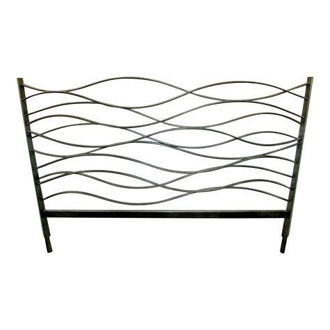 California King Metal Headboard, Freestanding | Chairish