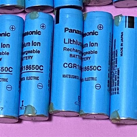 Yahoo!オークション - 20本panasonicリチウムイオン電池CGR18650C 使用...