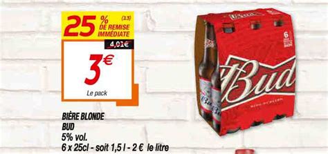 Promo Bi Re Blonde Bud Chez Netto Icatalogue Fr