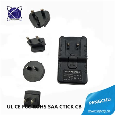 Interchangeable Eu Au Us Uk Plug 12v 05a 500ma 6w Ac Dc Usb Power