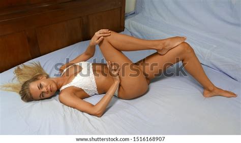 Beautiful Nude Woman Lying Bed Stock Photo Shutterstock