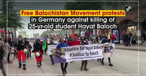 Free Balochistan Movement Protests Killing Of 25 Yr Old