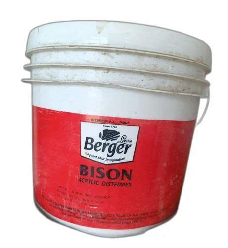 Berger Bison Acrylic Distemper L At Bucket In Gurugram Id