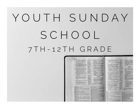 Youth Sunday School Tomball Methodist Church