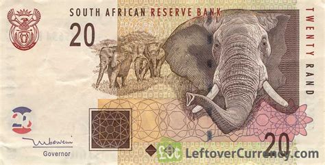 20 South African Rand Banknote Elephant Type 2005 Exchange Yours