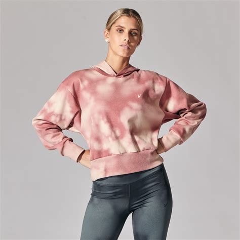 Buzo Crop Estampa Esfumada Rosa Viejo Vandalia Indumentaria Deportiva