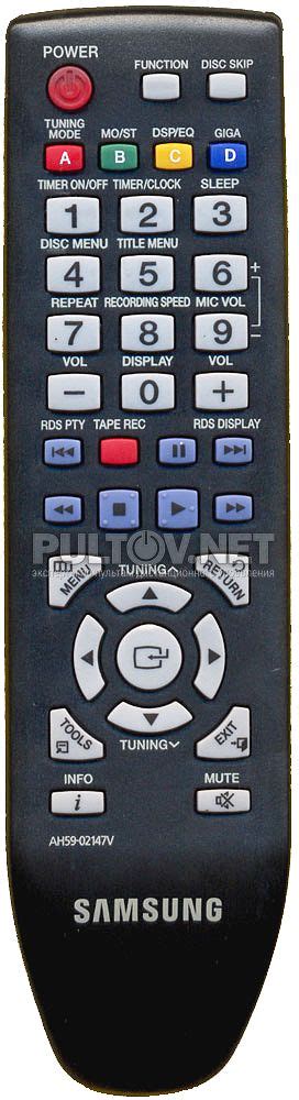 SAMSUNG AH59-02147V пульт для музыкального центра Samsung MX-C630D и ...