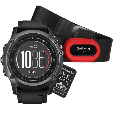 Купить Garmin Fenix 3 Sapphire HR с черным ремешком со встроенным и ...