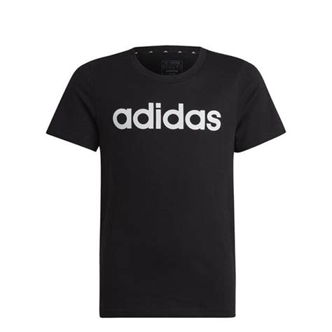 Adidas Girls Essentials Linear T Shirt Crew Neck T Shirts