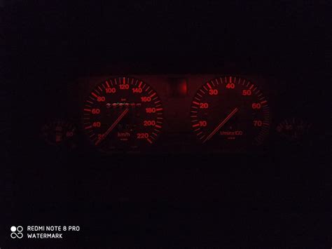 Улучшение качества освещения приборной панели. — Audi 100 (C3), 2,3 л ...