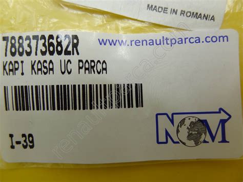 Dacia Dokker - Lodgy - Logan 1 Kapı Kasa Uç Parça Mais 788373682R - NOM OTO