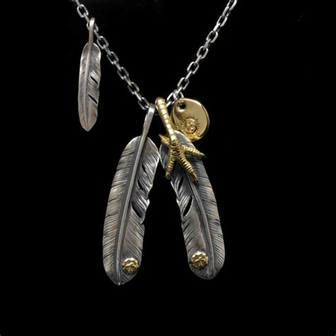 Eagle Claw Feather Necklace Set Retro Takahashi Goro Silver Necklace