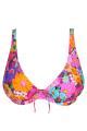 Primadonna Swim Najac Plunge Bikini Top D G Cup Floral Explosion Lace