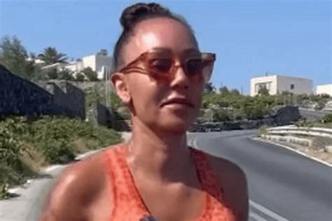 In A Tiny Bikini During A Glam Holiday Mel B Shows Off Her Jaw Dropping Figure