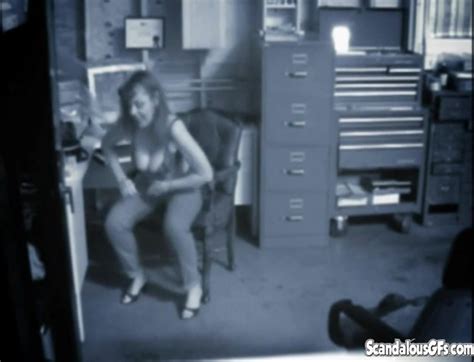 Office Masturbation Slut Toying Her Wet Pussy At Fapnado