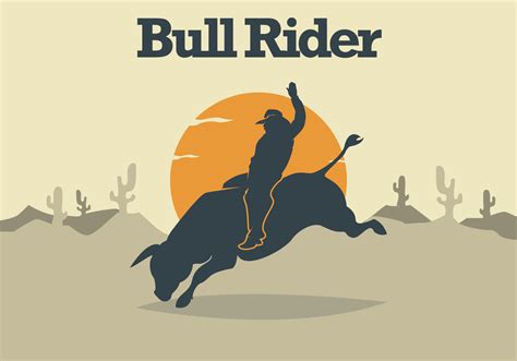 Bull Rider Illustration - Download Free Vector Art, Stock Graphics & Images