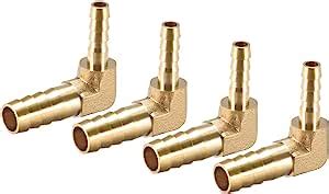 Amazon Uxcell Mm To Mm Barb Brass Hose Fitting Degree Elbow