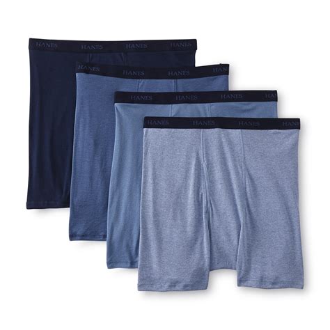 Hanes Mens 4 Pack Boxer Briefs