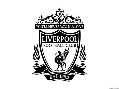 Liverpool Football Club Logo Dark Coloring Page Turkau