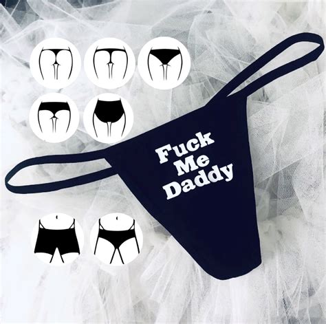 Fuck Me Daddy Custom G String Thong Hipster Boy Short Etsy