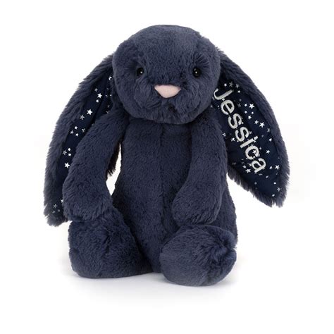 Personalised Bashful Stardust Bunny Medium Official Jellycat