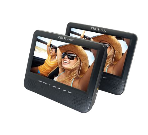 Proscan 7 Dual Screen Portable Dvd Player Pdvd7751 Black