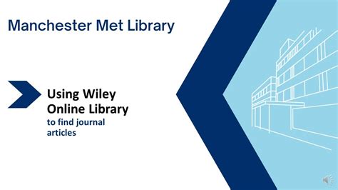 Wiley Online Library Youtube