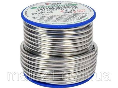 Купить Припой для пайки меди CYNEL: Ø 2,5 мм, проволочный на катушке m ...