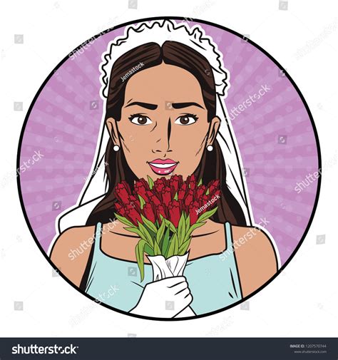 Pop Art Bride Stock Vector Royalty Free 1207570744 Shutterstock