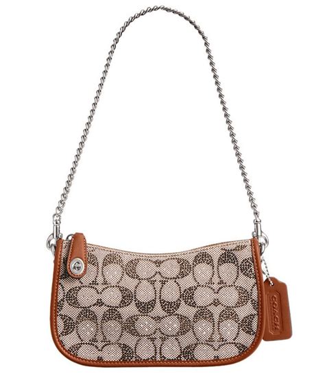 Coach The Coach Originals Swinger 20 In Crystal Signature Jacquard