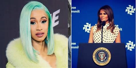 Cardi B Shares Complete Naked Photo Of Melania Trump After Political Correspondent Slammed Her
