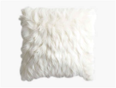 Fur White Pillow Png Oversized Ivory Faux Fur Eyelash Pillow